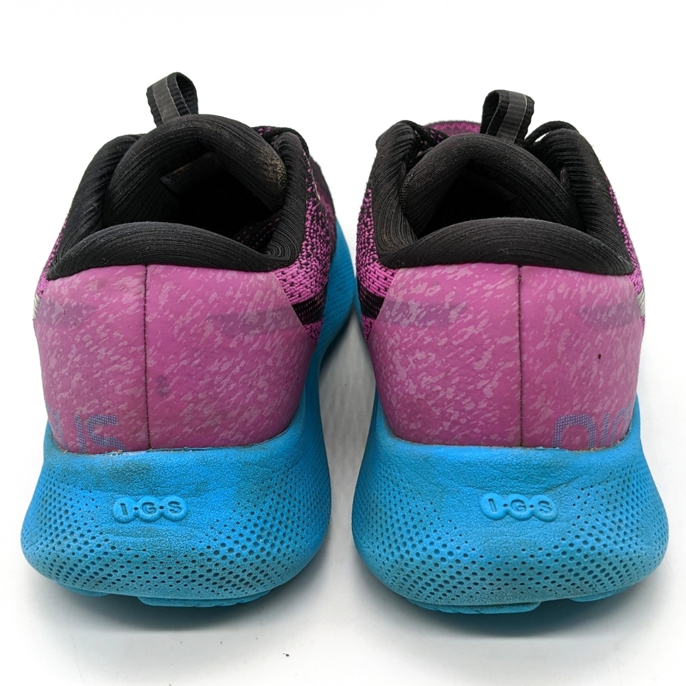 Asics Gel Nimbus Lite 2 Running Shoes Black Purple Blue Women"s Size 9 - Picture 3 of 6
